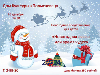 Новогоднее театрализованное представление "Новогодняя сказка или время чудес"