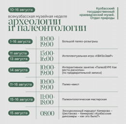 Всекузбасская неделя археологии и палеонтологии Всекузбасская неделя археологии и палеонтологии