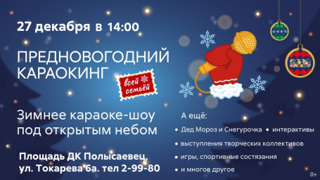 Предновогодний караокинг. Вместе звучим громко!